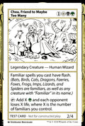 Chea, Friend to Maybe Too Many # Mystery Booster 2 Playtest Cards NM