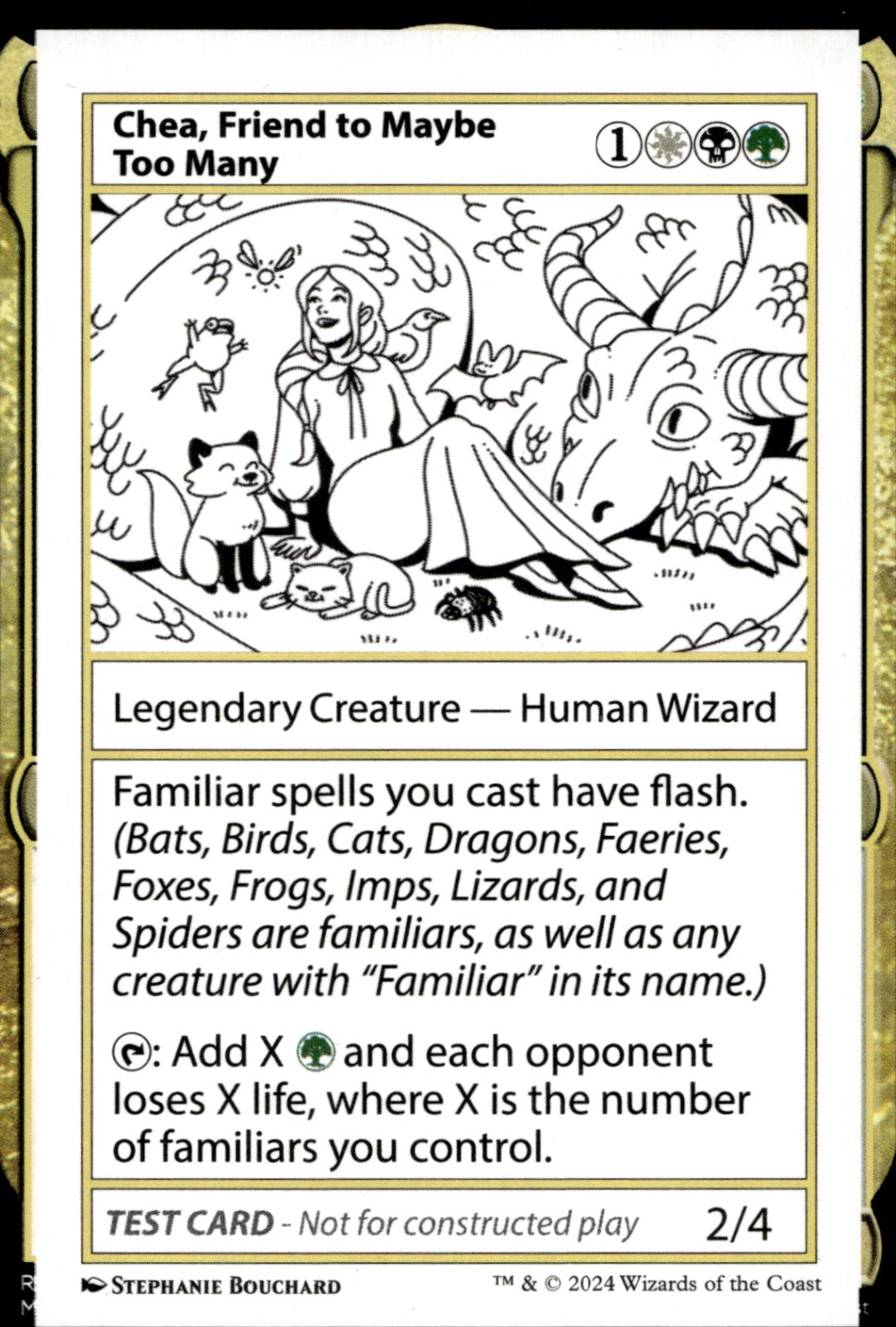 Chea, Friend to Maybe Too Many # Mystery Booster 2 Playtest Cards NM