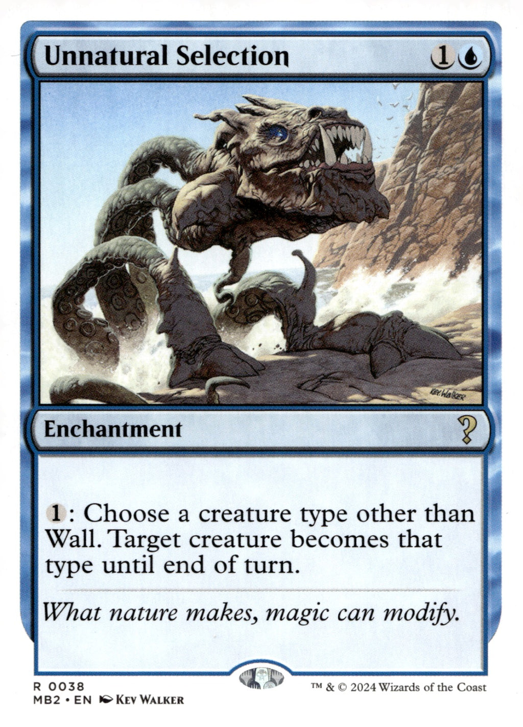 Unnatural Selection (White Border) #38 Mystery Booster 2 NM