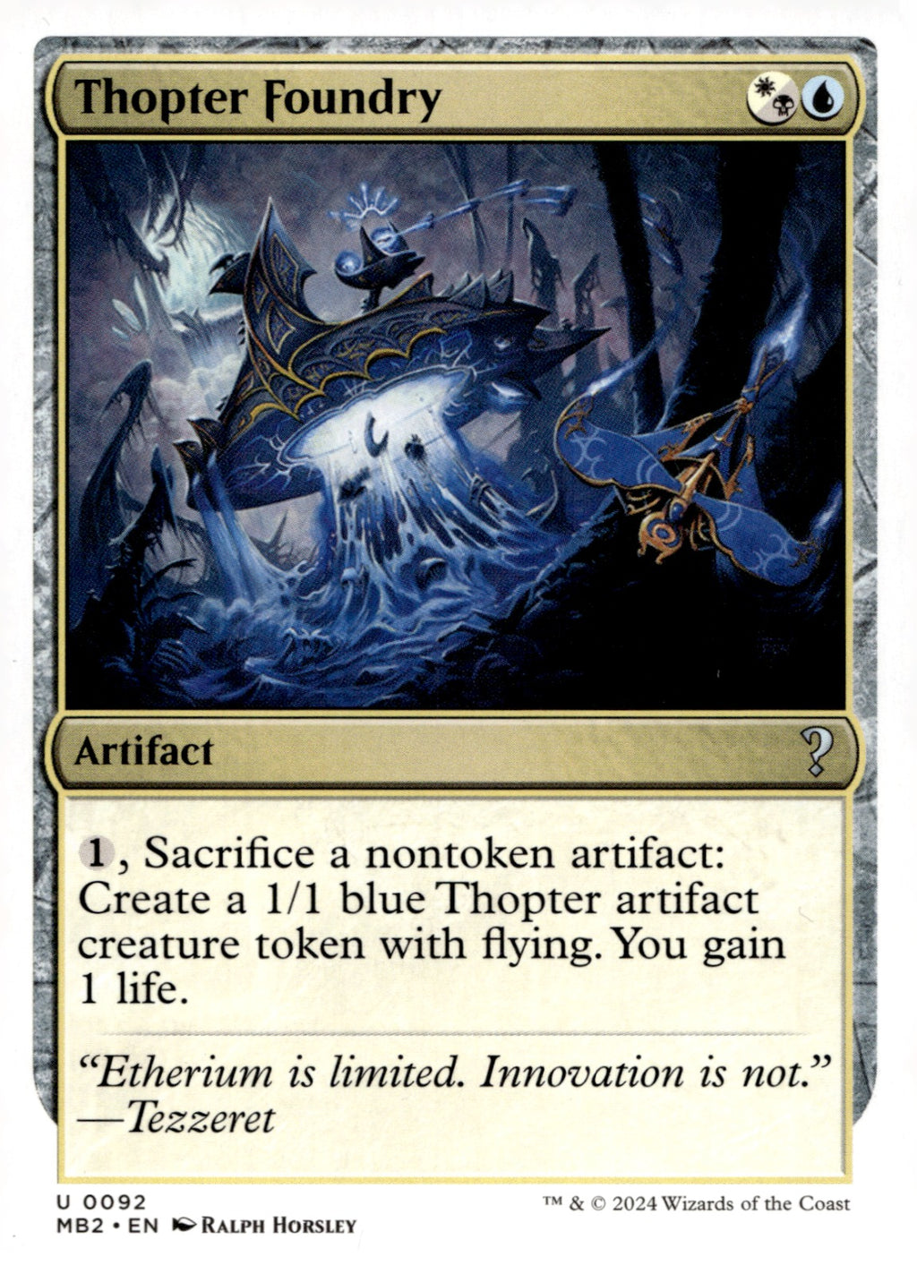 Thopter Foundry (White Border) #92 Mystery Booster 2 NM