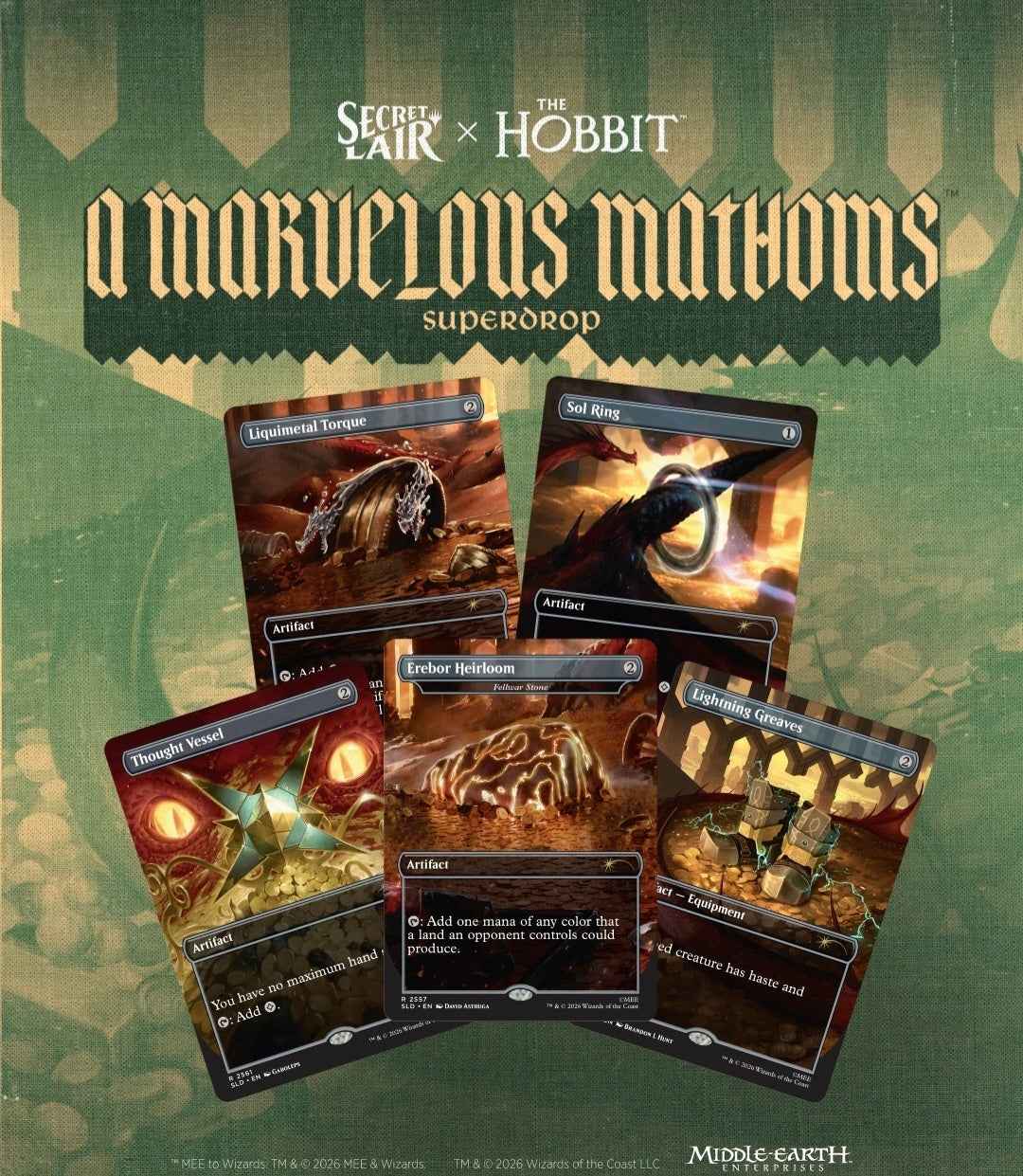 Magic the Gathering: Secret lair - The Hobbit: Smaug's Spoils
